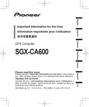 Pioneer SGX-CA600 Manual Del Usuario