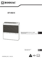 Zodiac DT850E Manual De Instalación Y De Uso