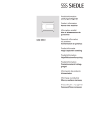 SSS Siedle LNG 600-0 Manual De Instrucciones