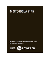 Motorola i475 Guía De Uso