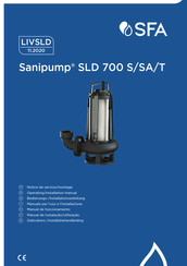 SFA Sanipump SLD 700 T Manual De Funcionamento