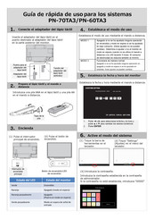 Sharp PN-70TA3 Guía Rápida De Uso