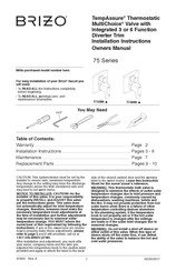 Brizo TempAssure MultiChoice T75588-NK Manual Para Propietarios