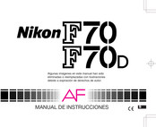 Nikon F70 Manual De Instrucciones