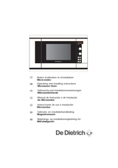 De Dietrich DME315WE1 Instrucciones De Uso E Instalación