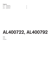 Gaggenau AL400792 Manual Del Usuario