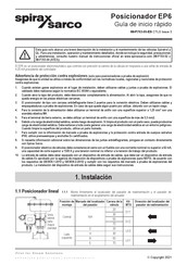 Spirax Sarco EP6 Guia De Inicio Rapido