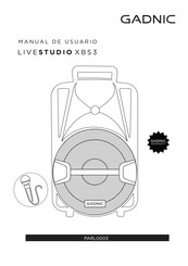 Gadnic LIVE STUDIO XBS3 Manual Del Usuario