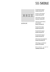 SSS Siedle AS 670-02 M Manual De Instrucciones