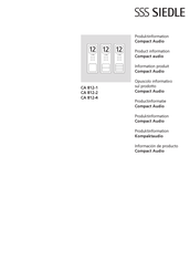 SSS Siedle CA 812-1 Manual De Instrucciones