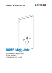 geberit Monolith Plus Manual Del Usuario