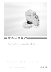 KROHNE OPTITEMP TT 11 C/R Manual Del Usuario