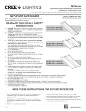 CREE LIGHTING FLX Serie Instrucciones De Instalación