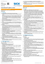 SICK microScan3 Instrucciones De Montaje