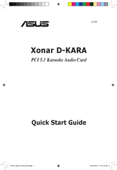 Asus Xonar D-KARA Guia De Inicio Rapido