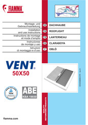 Fiamma Vent 50x50 Instruciones De Montaje Y Uso