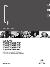 Behringer EUROLIVE WB208 Guia De Inicio Rapido