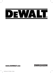 DeWalt DWH205DH Traducido De Las Instrucciones Originales