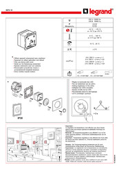 Legrand 0674 10 Manual De Instrucciones