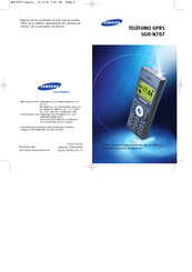 Samsung SGH-N707 Manual De Instrucciones