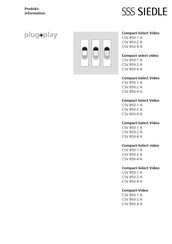 SSS Siedle CSV 850-4 A Manual De Instrucciones