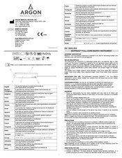 Argon BIOPINCE Manual De Instrucciones