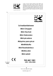 Kalorik TKG MC 1001 Manual De Instrucciones