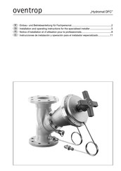 oventrop Hydromat DFC Instrucciones De Instalación Y Operación Para El Instalador Especializado