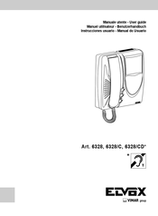 Vimar ELVOX 6328/C Instrucciones Usuario