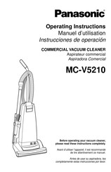 Panasonic MC-V5210 Instrucciones De Operación