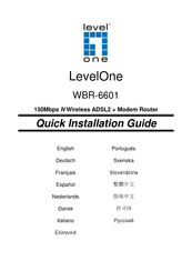 LevelOne WBR-6601 Manual Del Usuario