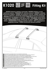 Yakima K1020 Instrucciones De Montaje