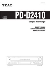 Teac PD-D2410 Manual Del Usuario