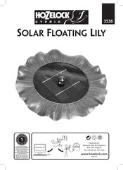 Hozelock Cyprio Solar Floating lily Manual De Instrucciones