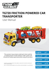 THINK GIZMOS TG720 FRICTION POWERED CAR TRANSPORTER Manual Del Usuario