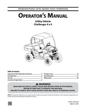 Cub Cadet Challenger 400 Manual Del Operador