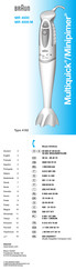 Braun Multiquick 3 MQ 335 Sauce Manual Del Usuario