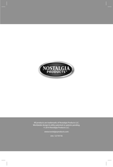 Nostalgia Products RFF600 Serie Instrucciones Y Recetas