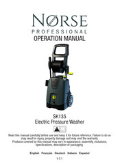 NORSE PROFESSIONAL SK135 Operación Manual