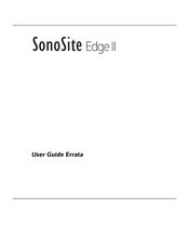 Fujifilm SonoSite Edge II Manual Del Usuario