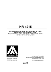 Master audio HR-1215 Instrucciones De Montaje
