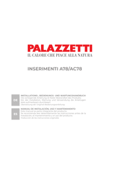 Palazzetti AC78 Manual De Instalación, Uso Y Mantenimento