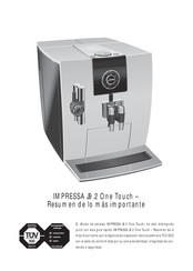 Jura IMPRESSA J9.2 One Touch Manual De Instrucciones