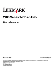 Lexmark 2400 Serie Guia Del Usuario