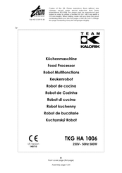 Team kalorik TKG HA 1006 Manual De Instrucciones