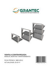 grantec V05S0301 Manual Montaje Y Mantenimiento