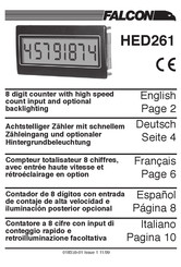 Falcon HED261 Manual De Instrucciones