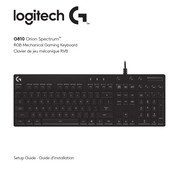 Logitech G G810 Orion Spectrum Guía De Configuración