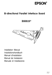 Epson B80818 Serie Guía De Configuración
