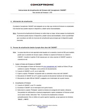 Conceptronic CSM3NET Guía De Actualización Del Firmware